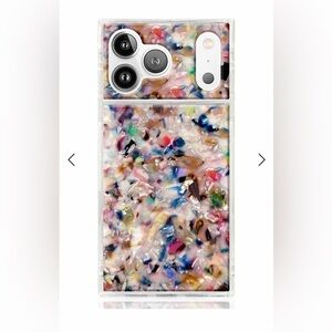 SQUARE by Flaunt iPhone 17 Pro Case- Rainbow Confetti